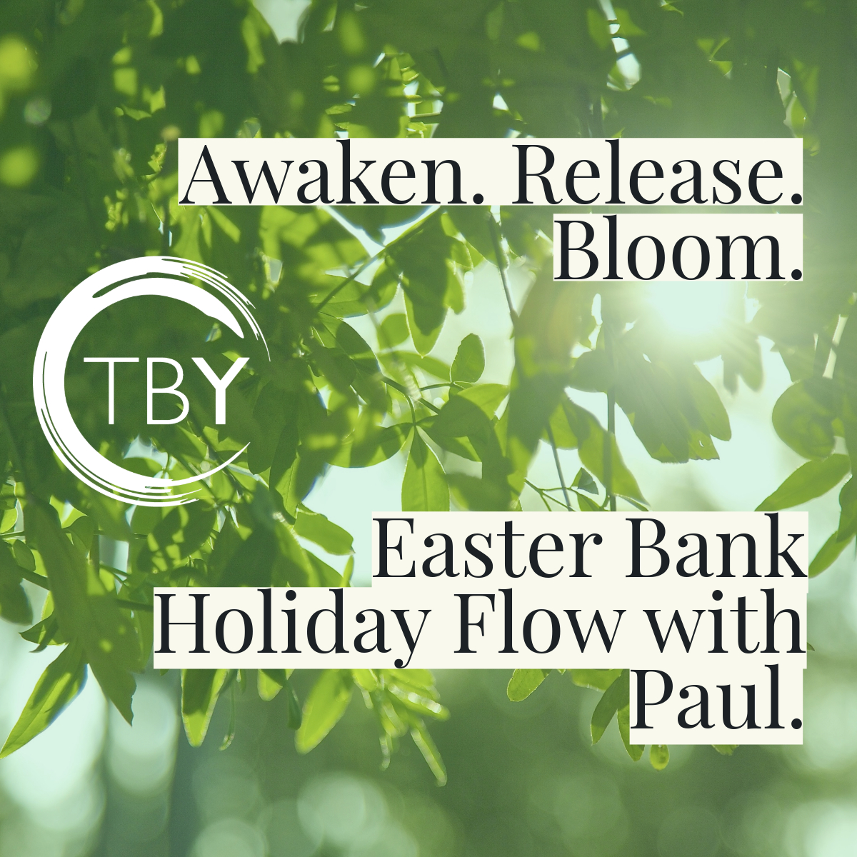 templebaryoga's tweet photo. 🌸 Awaken. Release. Bloom.
Join Paul Donnelly this Easter Monday at 11AM @TempleBarYoga for a 90-min spring flow to awaken the body, release stagnancy &amp; inspire renewal.
Open to all levels 🌱
#EasterYoga #TempleBarYoga #AwakenReleaseBloom https://t.co/Rshpfcvotl