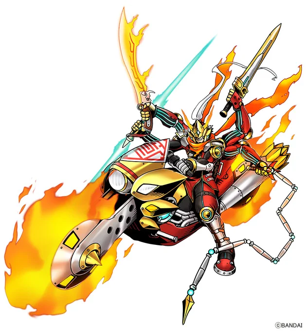 デジモン図鑑に、中国にて展開中のアプリゲーム「デジモン新世紀」に登場する、ナタモン:クリムゾンモードを追加    #デジモン #digimon 
