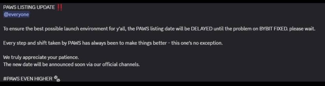 azeee666's tweet photo. What's really happening?
Two announcements,
1_ completely vague like always showing something like
$PAWS New RoadMap
👇👇
DeFi/ Bridge/ BSC/ Top Secret etc
2_ Telling ,listing is delayed again
Any idea?
#PAWS #listing
#PawsNews
#PawsPower
#PawsCommunity
#PawsNews
#GotPawsed
#PawsLabs
@GOTPAWSED
@Bybit_Official
#PAWSlistsByBit
#PAWSlistsMEXC
#PAWSlistsKucoin
@kucoincom
@Binance_intern
@1024_Ox
#BlumTradingBot