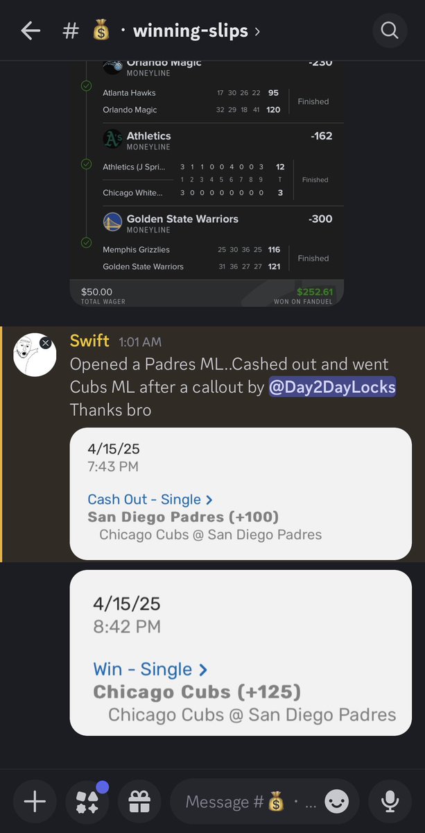 TjaysPicks's tweet photo. Saved VIP Member From a L💎💎🤑🤑🤑 “Cubs ML�� https://t.co/hnT7xwQwRB