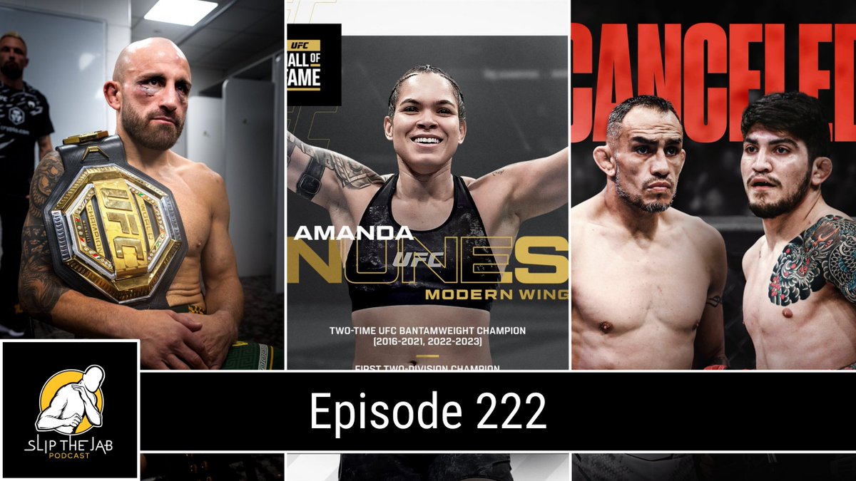 slipthejabpod's tweet photo. Episode 222: UFC 314 Volkanovski vs. Lopes Event Recap 🇦🇺 • Amanda Nunes HOF Induction 🦁 • Global Fight League Canceled ❌ • American Traitors and Blue Origin Haters 🦅

Link: https://t.co/hMOfInVp5F

Available on all streaming platforms 🎧 

#UFC314 #UFC #MMA https://t.co/kVRHuWgDIV