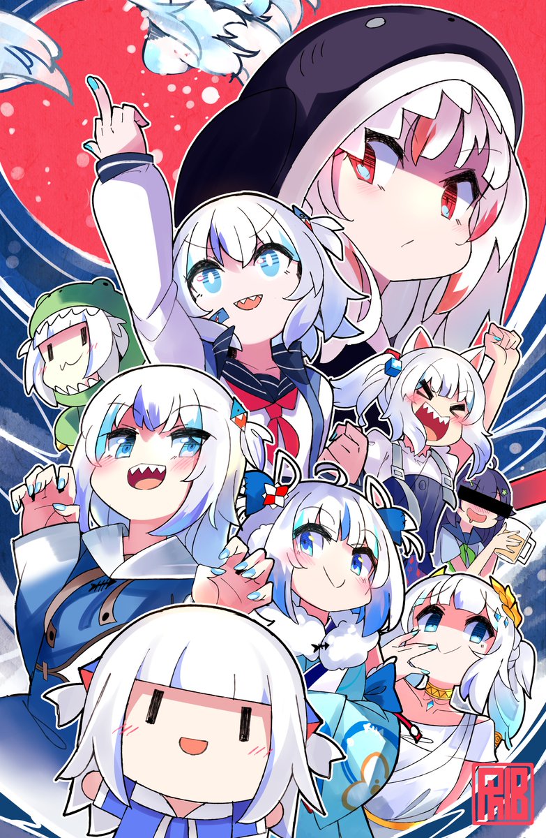 がうるぐら 「Gooba was my intro into Vtubers and Holo」|Phib @ Megacon AP27のイラスト