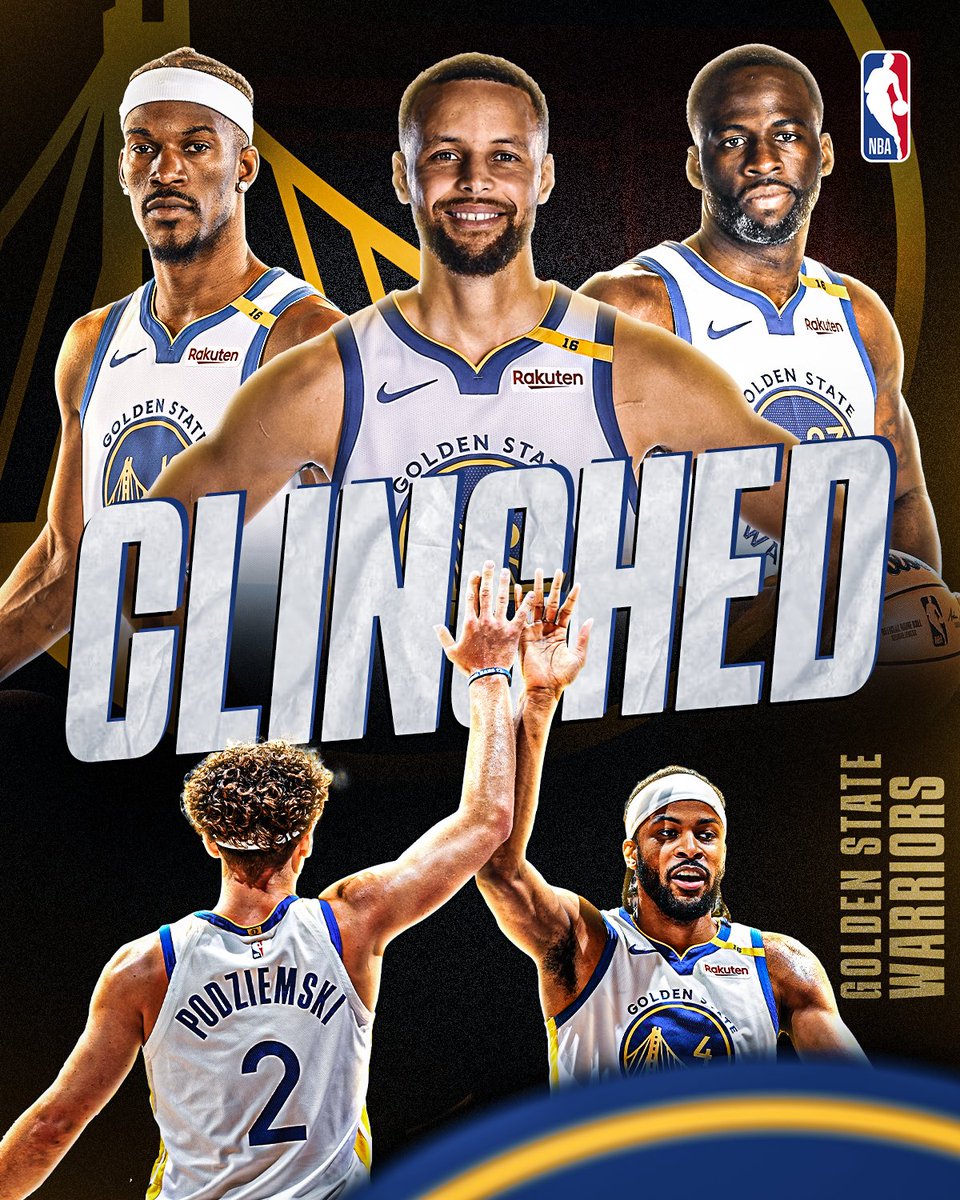 NBAIndia's tweet photo. The @warriors are confirmed as the 7๏ธโฃth seed in the #NBAPlayoffs after a Curry-Butler masterclass! ๐๐
#DubNation #PlayinTournament #WinToGetIn https://t.co/0pJRUCVQR2