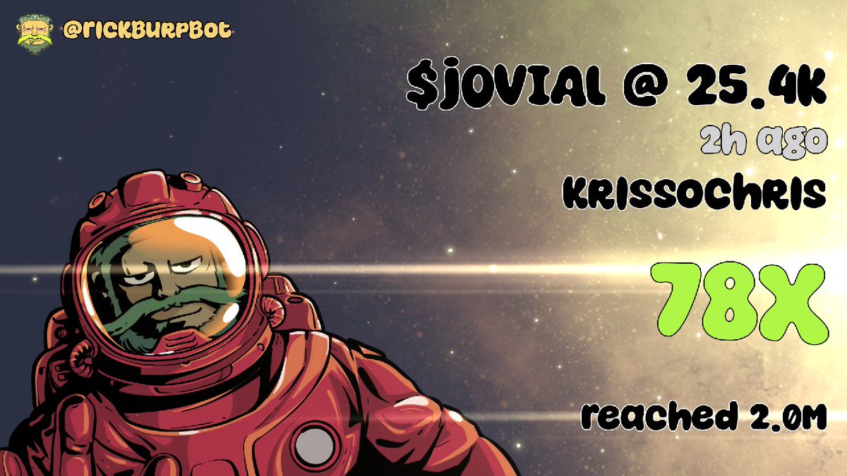 Krissochris's tweet photo. #78x ye 🚀
Told you guys that it looks like a runner is been established on #Jovial at under 500k mcap. If you bought, youb3x up already
51X4B3CH1zsQiD8tq74PkdDs5b29rrNFyNC37SM1pump https://t.co/D7nzoqbkOw