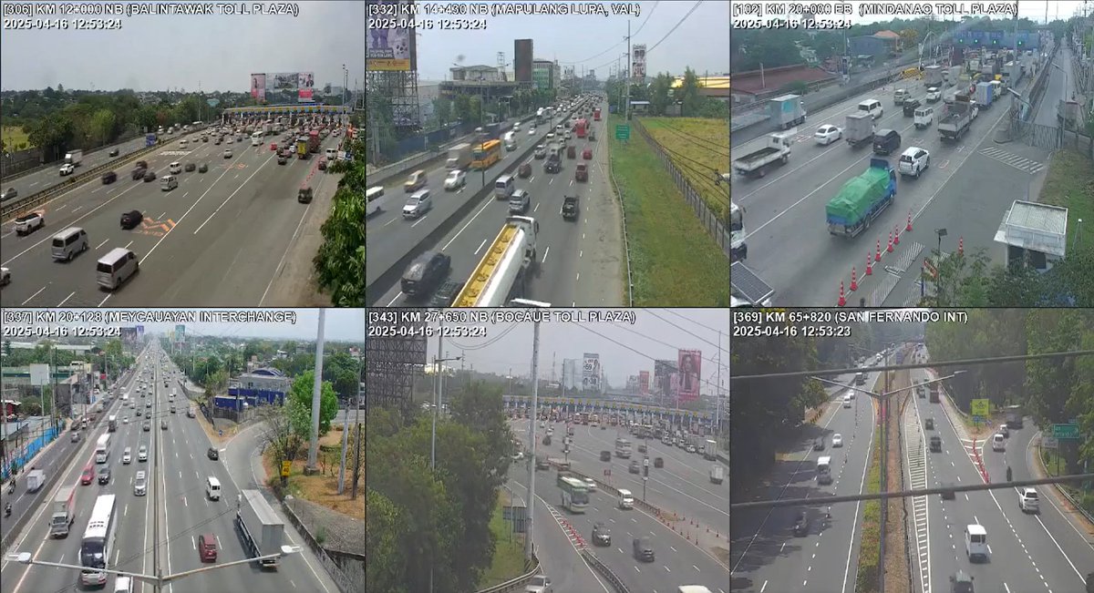 TRB OPLAN SEMANA SANTA &amp; SUMMER VACATION 

Area:   NLEX
Date:  16 April 2025
Time:  12:54 p.m. 

Remarks: Observed long queuing at NLEX Balntawak Toll Plaza (apx. 100 meters) and at Mindanao Toll Plaza (apx. 50 meters)