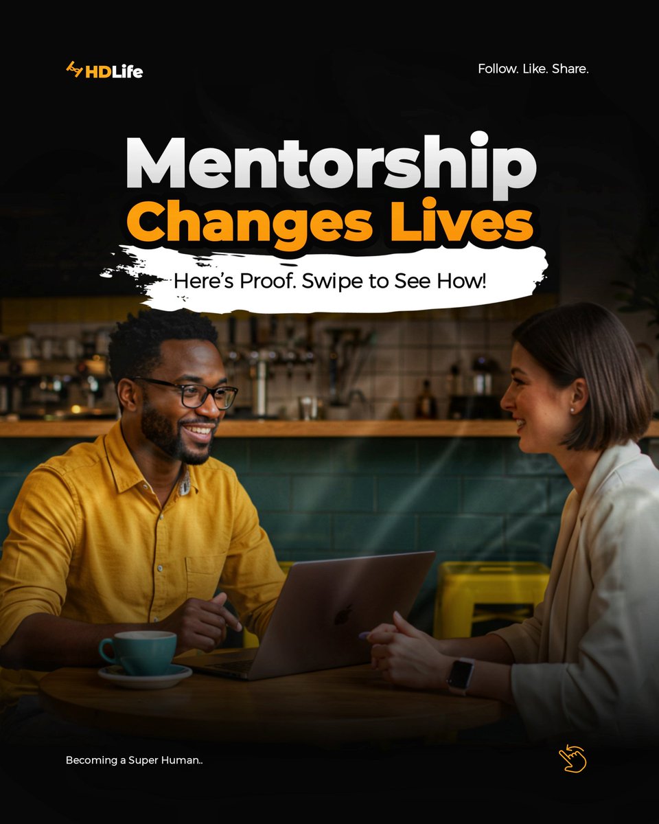 HDLifeCommunity's tweet photo. 3 Real Stories Of Mentorship Magic That Inspires Growth🧵👇

Your Mentorship journey starts here now!

Follow @HDLifeCommunity now &amp; turn on
the notifications 🔔 to stay locked-in on growth.

#HDLife
#Growth
#Mentorship
#SuccessStories
#HDLifeCommunity
#PersonalDevelopment https://t.co/plJGHGeebt