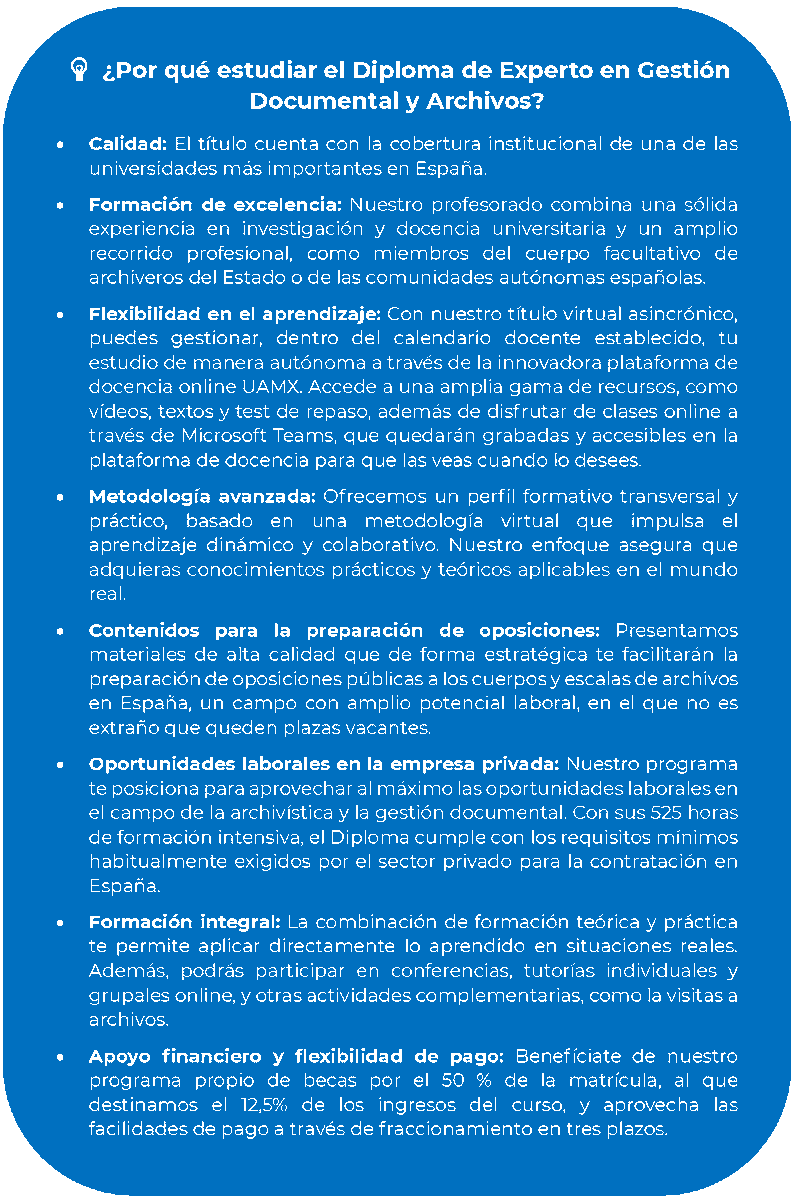 Diploma de Experto Gestión Documental y Archivos tweet media