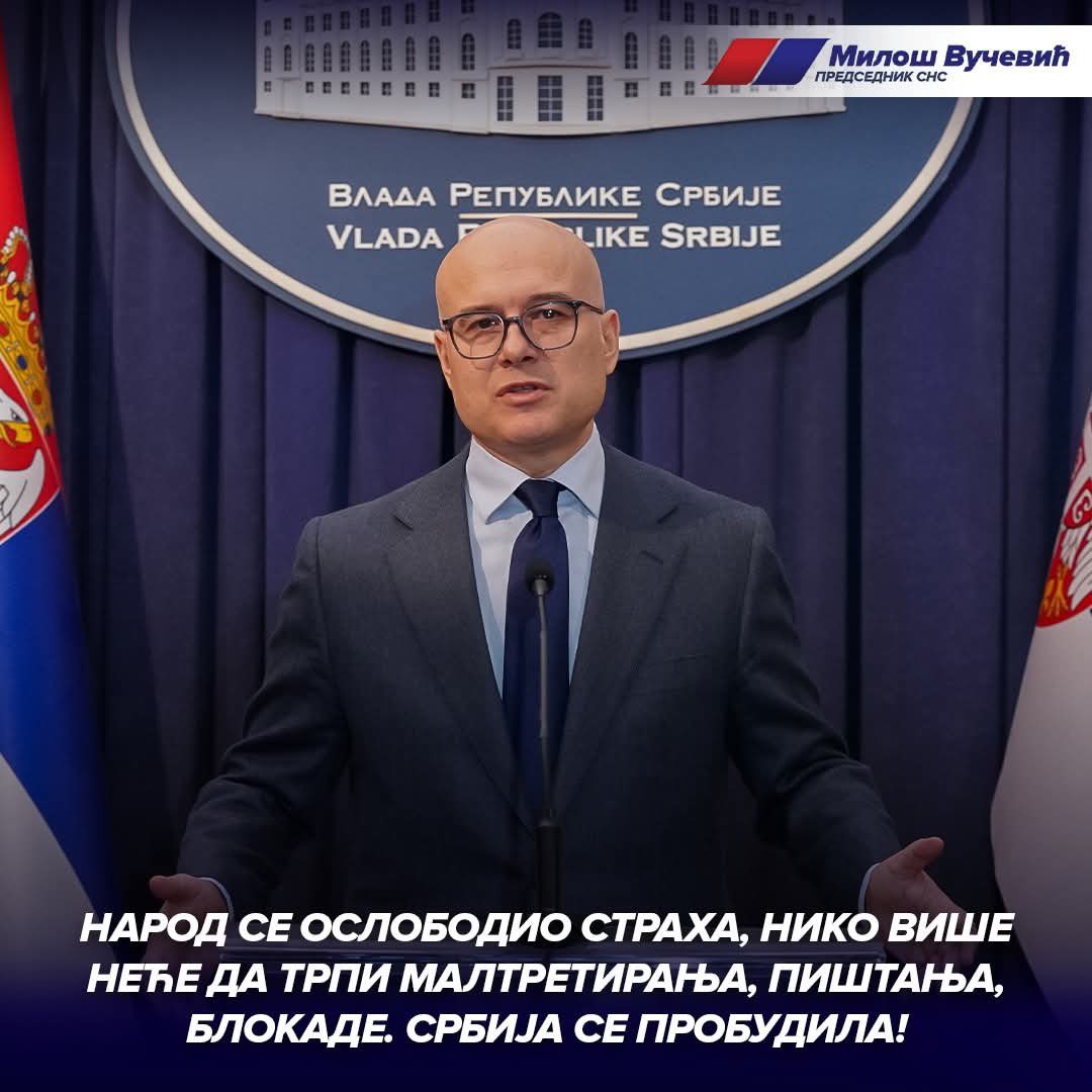 Народ се ослободио страха, нико више неће да трпи малтретирања, пиштања, блокаде. Србија се пробудила!🇷🇸🇷🇸🇷🇸 #sns #srbija