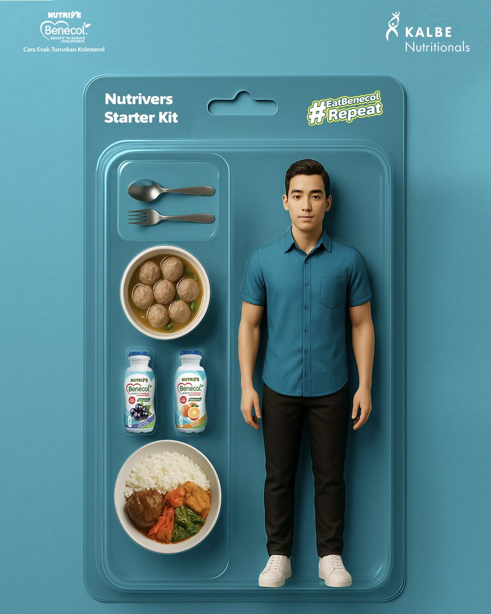 Ini dia starter kit Makan Enak versi MinBene. Kalau bukan Nasi Padang ya Bakso 😆 dan pastinya ada Nutrive Benecol buat nutup sesi makannya 🫶🏻

Coba spill dong, starter kit Makan Enak versi Nutrivers kayak gimana? 👀👇

#EatBenecolRepeat
