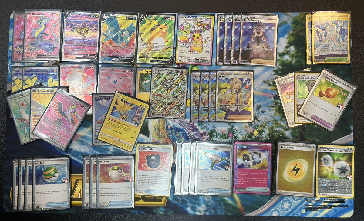rhubarbTCG's tweet photo. This was my cup winning Miraidon list https://t.co/HUsWUQiHUk