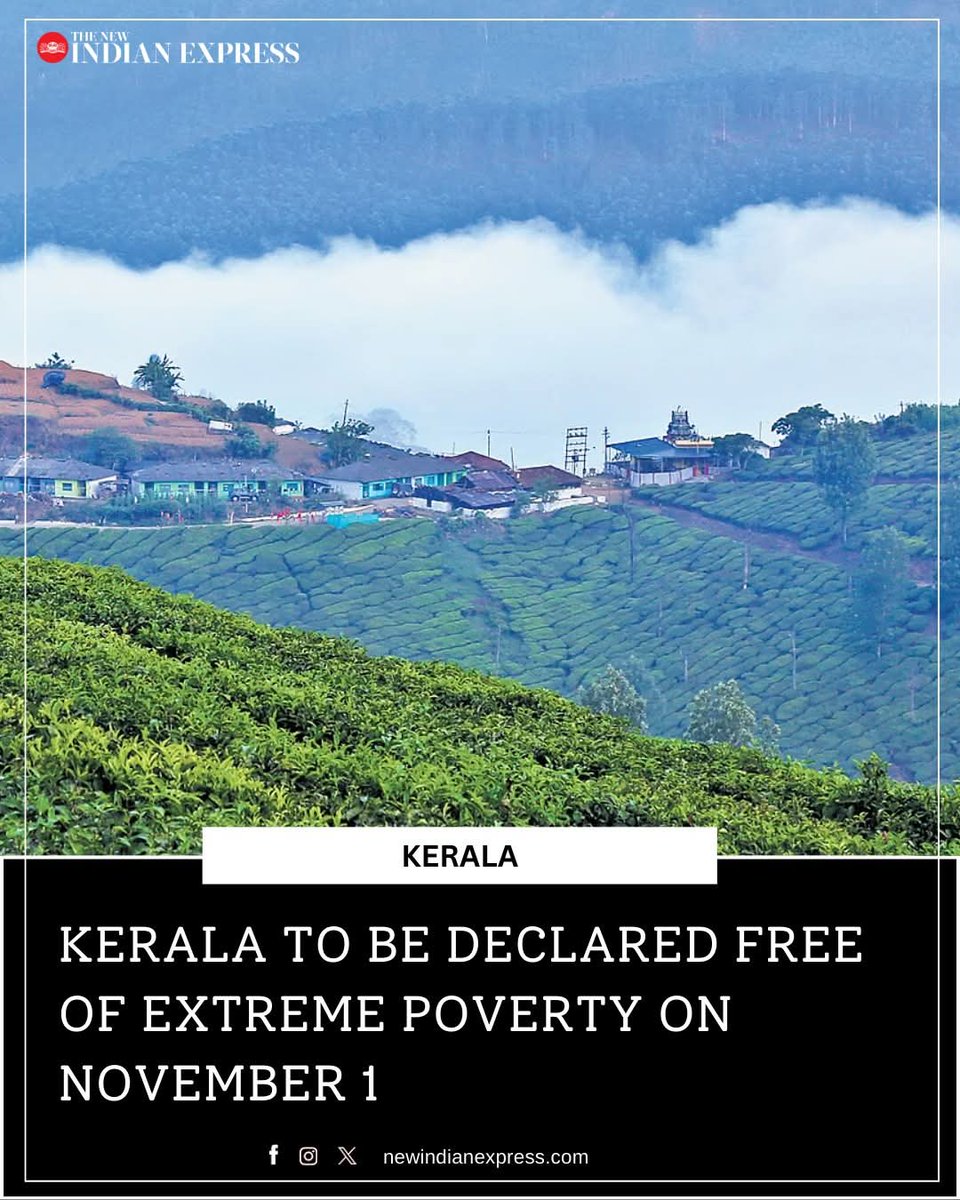 MayukhDuke's tweet image. Kerala Story!
Kerala will be declared free of extreme poverty on November 1, CM Pinarayi Vijayan said. With extreme poverty under 1%, the government addressed it proactively.
#LeftAlternative