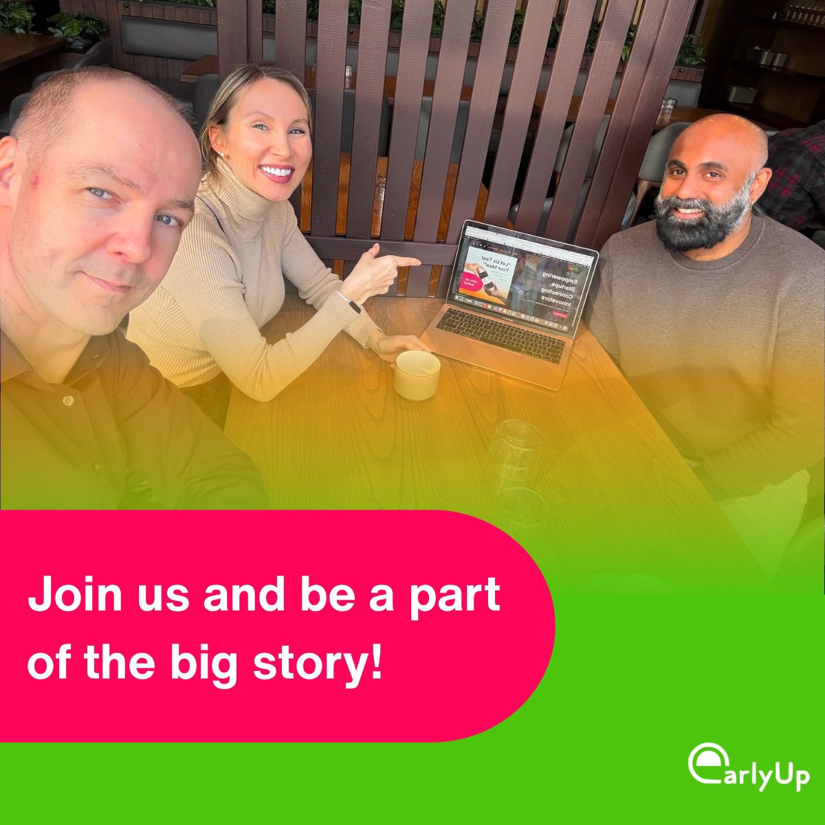 Big things are happening!
✨ Almost 500 early adopters
✨ Nearly 50 startups onboard
✨ Our 1. MVP is being tested internally with our core team!
Next we’ll be inviting 10–20 people from our waitlist to become the first public testers of EarlyUp.
#EarlyUp #Startup #Community #mvp