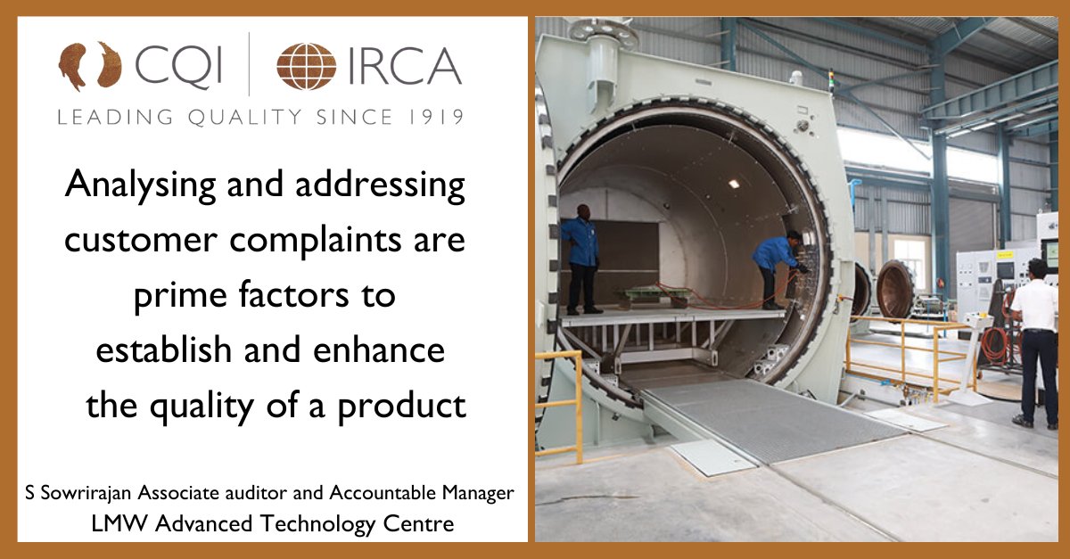 🛰️"What organisational factors can reduce quality standards?"

Associate auditor S Sowrirajan, Accountable Manager at LMW Advanced Technology Centre <a href="/lmwatc/">LMW ATC</a> in India examines 4 factors and provides solutions.

Discover the solutions

ow.ly/JQ0r30sLGQn