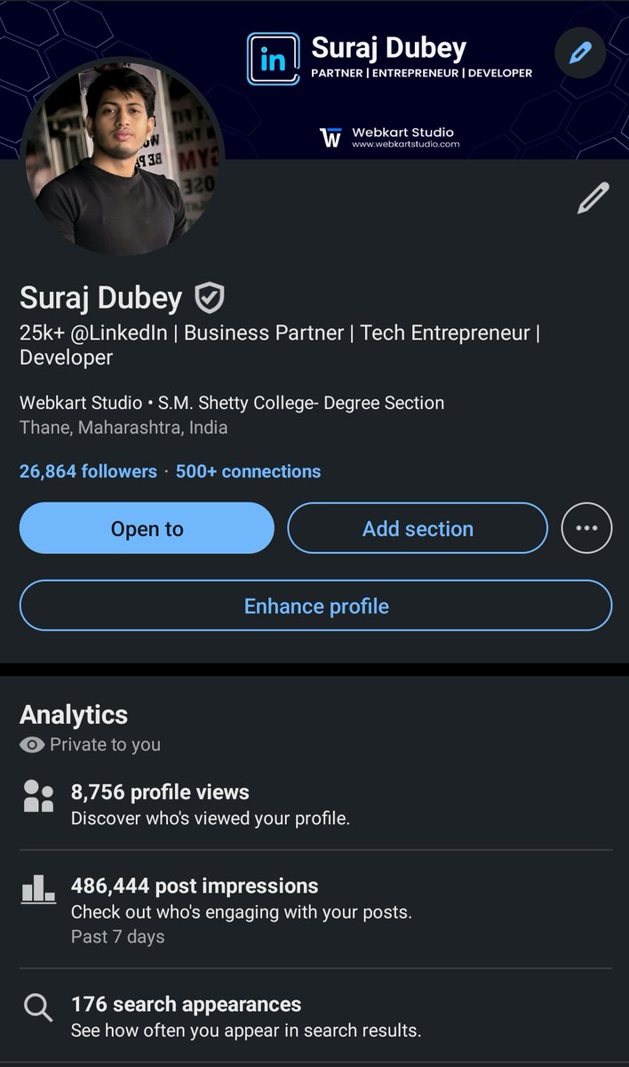 SurajDevX's tweet photo. Just hit 25,000 followers on LinkedIn.
Built it organically. No bots. No fluff. Just pure value.

Now I need your help—
Drop a comment if you want to grow on LinkedIn too.
Let’s build a solid circle and grow together.

#LinkedInGrowth #BuildInPublic #CreatorsSupport https://t.co/9W2CzbOEHA