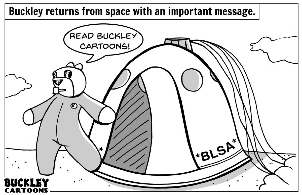 BuckleyCartoons's tweet image. #Spaceflight #NASA #Message #Read #Beaver #Cartoons