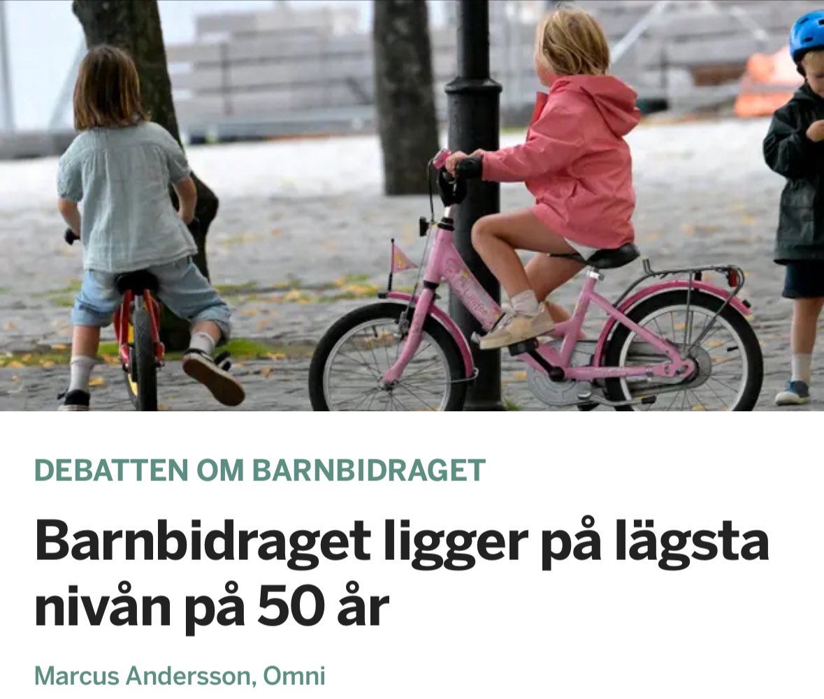 Barnbidraget är det lägsta på 50 år samtidigt som inflationen ätit upp tio år reallöneökningar. I det läget väljer regeringen att slopa tillägget i bostadsbidraget och försämrar högkostnadsskyddet för mediciner. Galet.