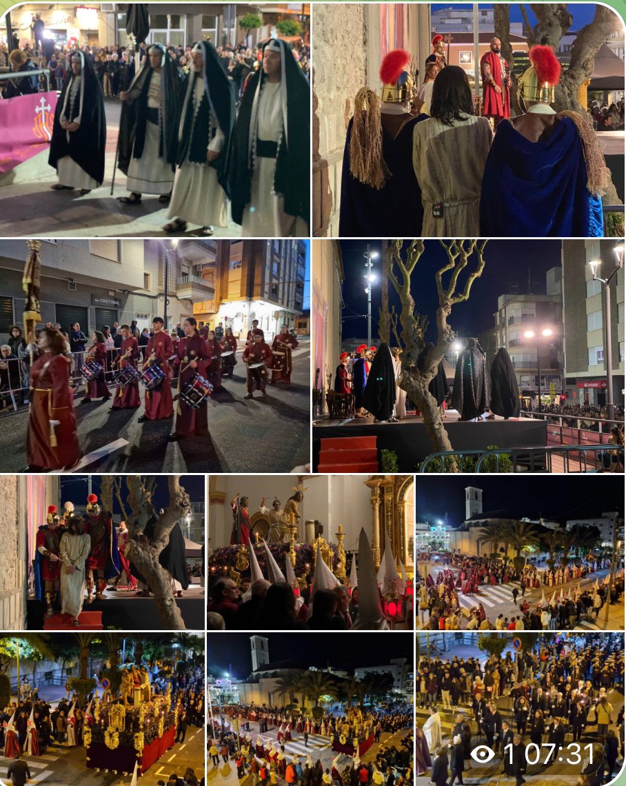 JoseLSaezPastor's tweet photo. Anoche en la escenificación del “Lavatorio de Pilatos" en la puerta de la iglesia #PatronatoPasión #Lanceros #VirgenDolores y en la Procesión del Martes Santo con la Hdad. de la Flagelación. #JuntaMayor #Cofradías #Parroquia #ConcejalíaFiestas @Guardamar_Ayto https://t.co/3j9X2Qg43H