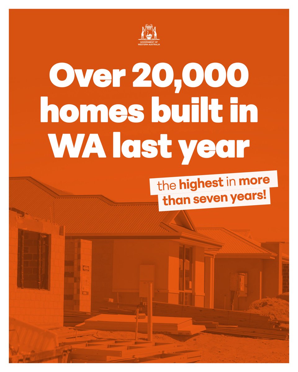 Our efforts to boost housing supply are working - and leading the nation. 
 
Today we saw another really positive set of housing construction numbers.
 
The number of new homes completed in the most recent quarter was 6,146 - the highest number of quarterly completions in eight