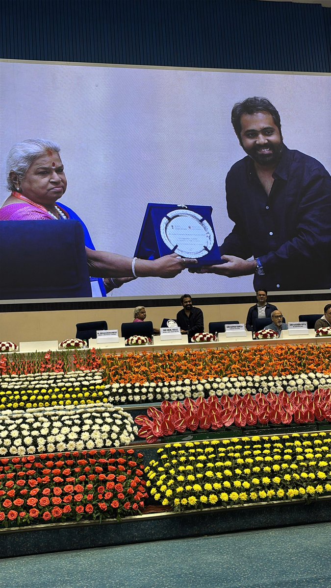 One of very rare events where film-makers get a chance to interact &amp; share a panel with Forensic Science. 

I am grateful to ‘National Forensic Science University’ for inviting me as a speaker for the Symposium on Film Forensics at Vigyan Bhavan, New Delhi.