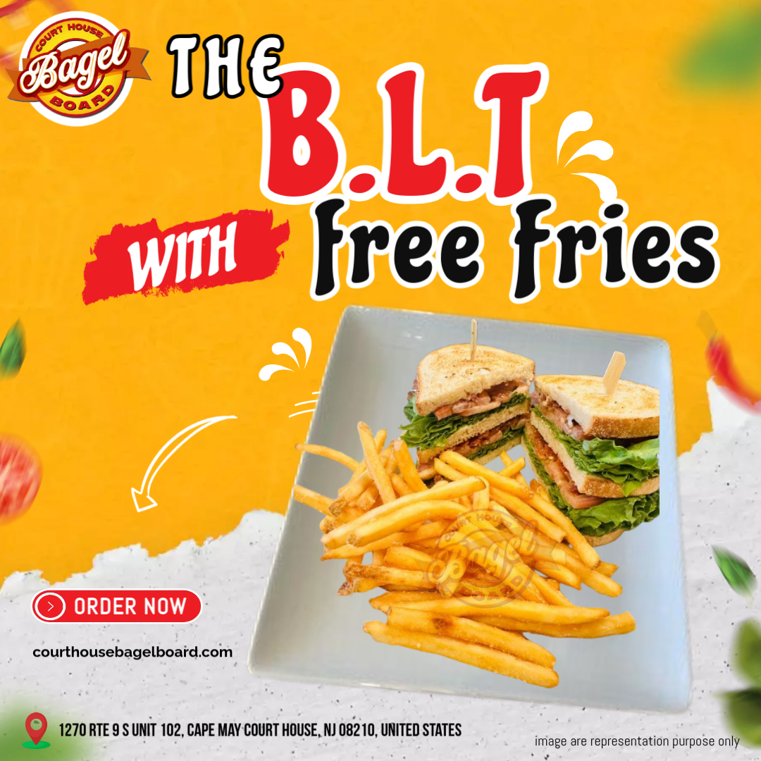 bagelboardcmch's tweet photo. 👉Craving something delicious? Try The B.L.T – a perfect blend of crispy bacon, fresh lettuce, and juicy tomato, served with FREE fries! 🍟Don't miss out!
#BLT #FreeFries #DeliciousDelights #BreakfastGoals #MorningDelight #BreakfastVibes #MorningFuel
👉https://t.co/X7ird34Fi6 https://t.co/yOWIY1VnN5