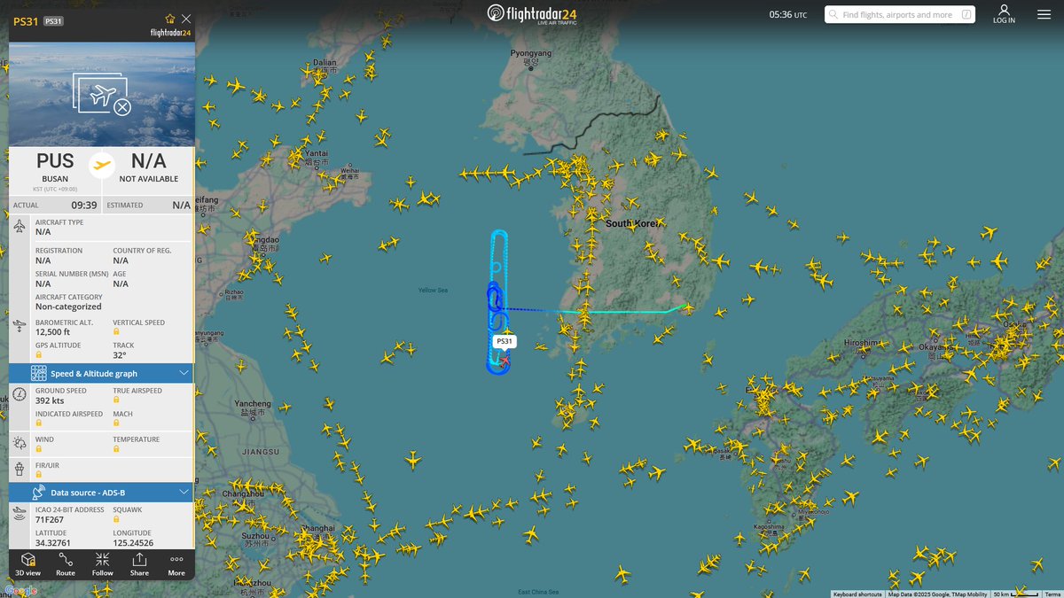 AIYeyENGDdJkjTr's tweet photo. Apr. 16, 2025
#Gimhae AB, South Korea #West Sea

#PS31 #71F267 ROKAF KC-330 Cygnus 
#PS32 #71FA6C ROKAF KC-330 Cygnus https://t.co/ZZYLuN6Epn