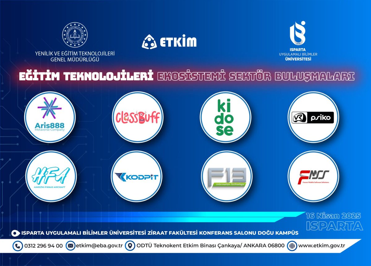 aris888_io's tweet photo. As Aris888, we took part in the Educational Technologies Ecosystem Industry Meetings organized in collaboration with the Ministry of National Education of the Republic of Türkiye and Isparta University of Applied Sciences!

#MilliEgitimBakanligi #etkim #metaverse #aris888 https://t.co/qoXlabPPtO