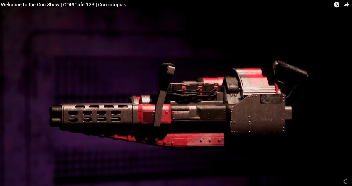 Richard92698's tweet photo. CopiCafe 123 - Pre Alpha Rando's Meat Grinder Shotgun (Ballistic) 
#Cornucopias $COPI #JoinCIRCA @CornucopiasGame https://t.co/EXvjDR54vV