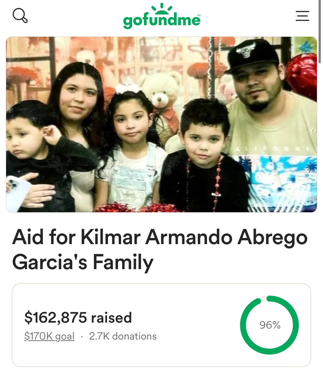 MrAndyNgo's tweet photo. The wife of deported suspected gang terrorist Kilmar Abrego Garcia either lied to the court when she petitioned for a domestic violence protective order against him or she is lying now on the GoFundMe claiming he is an excellent husband as over $162K has poured in. https://t.co/J7VQmviibE