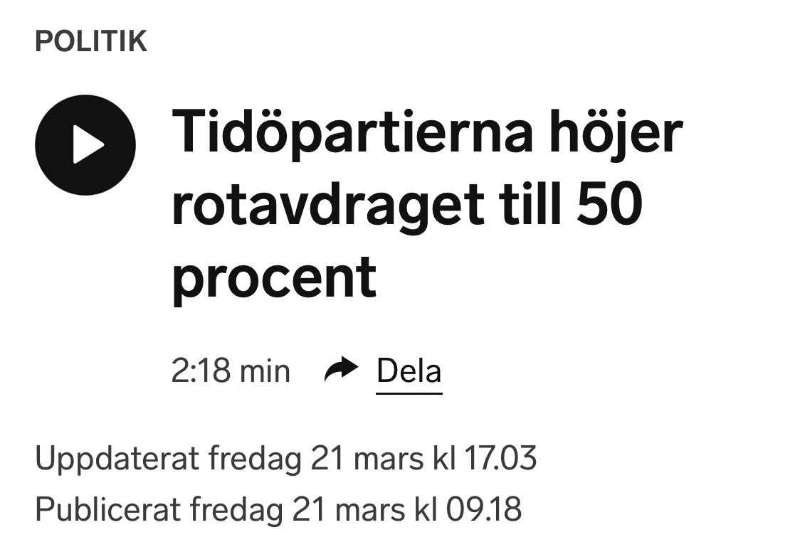 Borgerlig politik sammanfattad