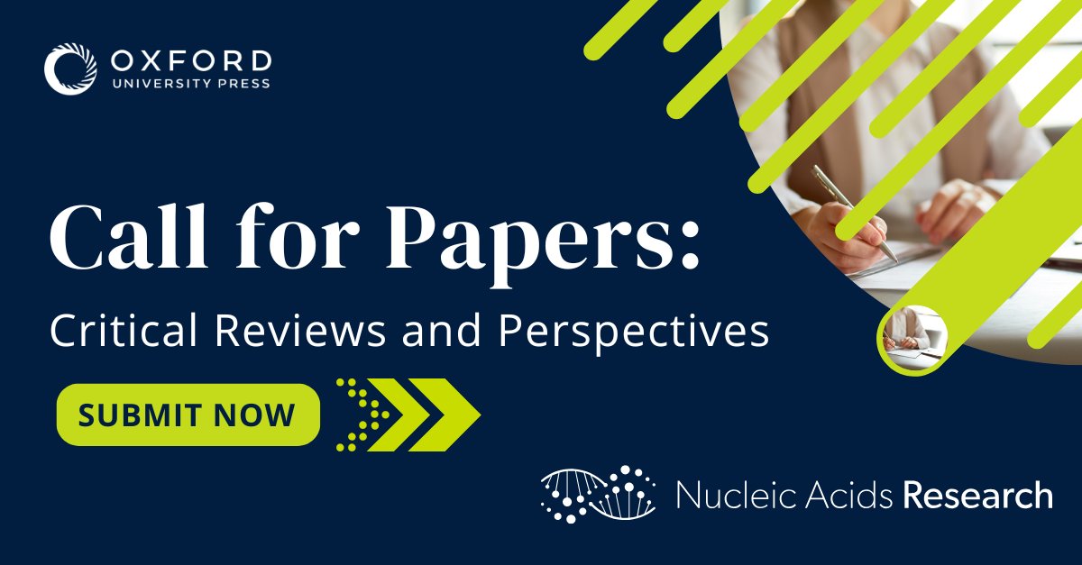 Oxford Journals (@oxfordjournals) on Twitter photo Articles that summarise knowledge are vital contributions to science. <a href="/NAR_Open/">Nucleic Acids Res</a> offers a venue for these key papers, and welcomes experts to share insights to inspire future research and encourage thoughtful reflection.
Learn more & share your expertise oxford.ly/3G7PnJr Articles that summarise knowledge are vital contributions to science. <a href="/NAR_Open/">Nucleic Acids Res</a> offers a venue for these key papers, and welcomes experts to share insights to inspire future research and encourage thoughtful reflection.
Learn more & share your expertise oxford.ly/3G7PnJr