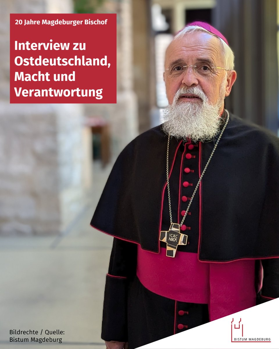 20 Jahre ist Bischof Feige heute Bischof von Magdeburg. Im Interview mit der katholischen Nachrichtenagentur kna positioniert er sich zum AfD-Verbotsverfahren, formuliert seine Erwartungen an die künftige Bundesregierung - und gibt zwei Buchtipps. bistum-magdeburg.de/aktuelles-term…