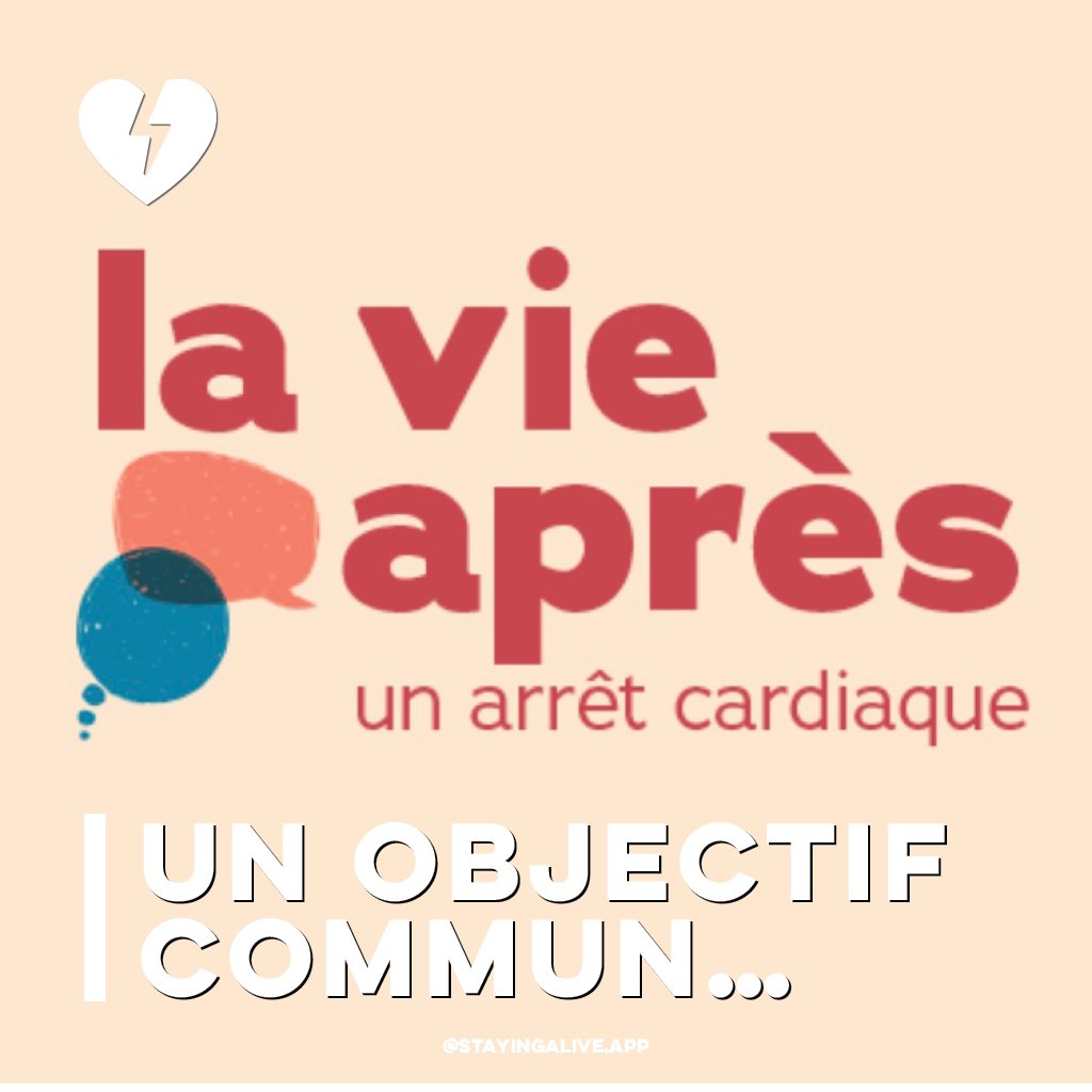L'association "La vie après un arrêt cardiaque" et Staying Alive font front commun pour une meilleure prise en charge des victimes post arrêt cardiaque.

Augmenter le nombre de survivants, améliorer leur quotidien et celui de leurs proches, un objectif commun.

<a href="/lavieapresACR/">La vie après un arrêt cardiaque</a>
