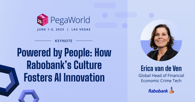 SPSPEGA's tweet photo. ✨ Ready to tackle financial crime with cutting-edge tech? Join us at #PegaWorld 2025! Hear from Erica van de Ven of Rabobank on how Pega + generative AI are transforming customer experiences. Don’t miss out! 💡 https://t.co/2n2hX6Ou8u #AI #Innovation https://t.co/1lN3geSrxa