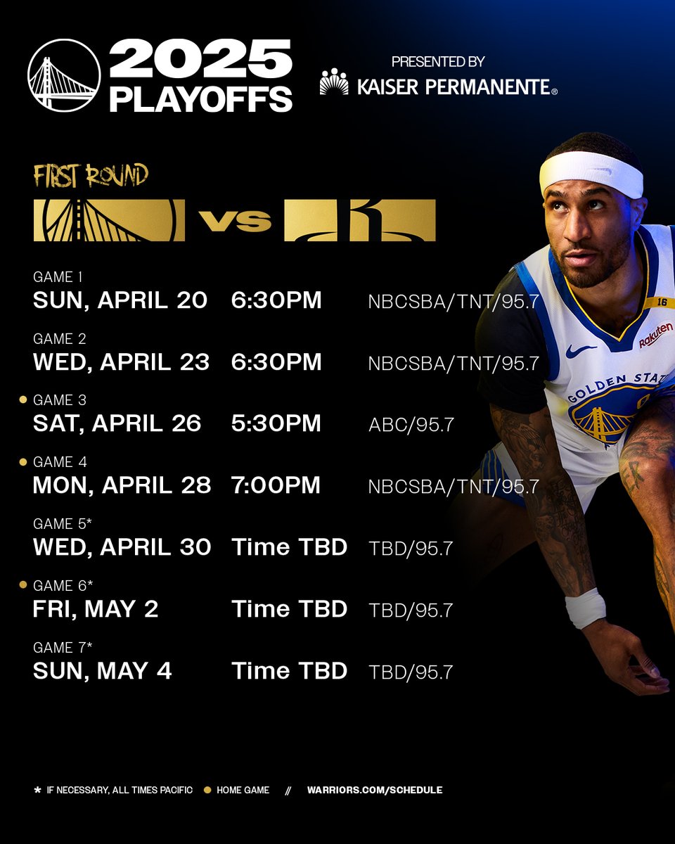 warriors's tweet image. See you on Sunday, #DubNation 

@kpthrive || 2025 Playoffs