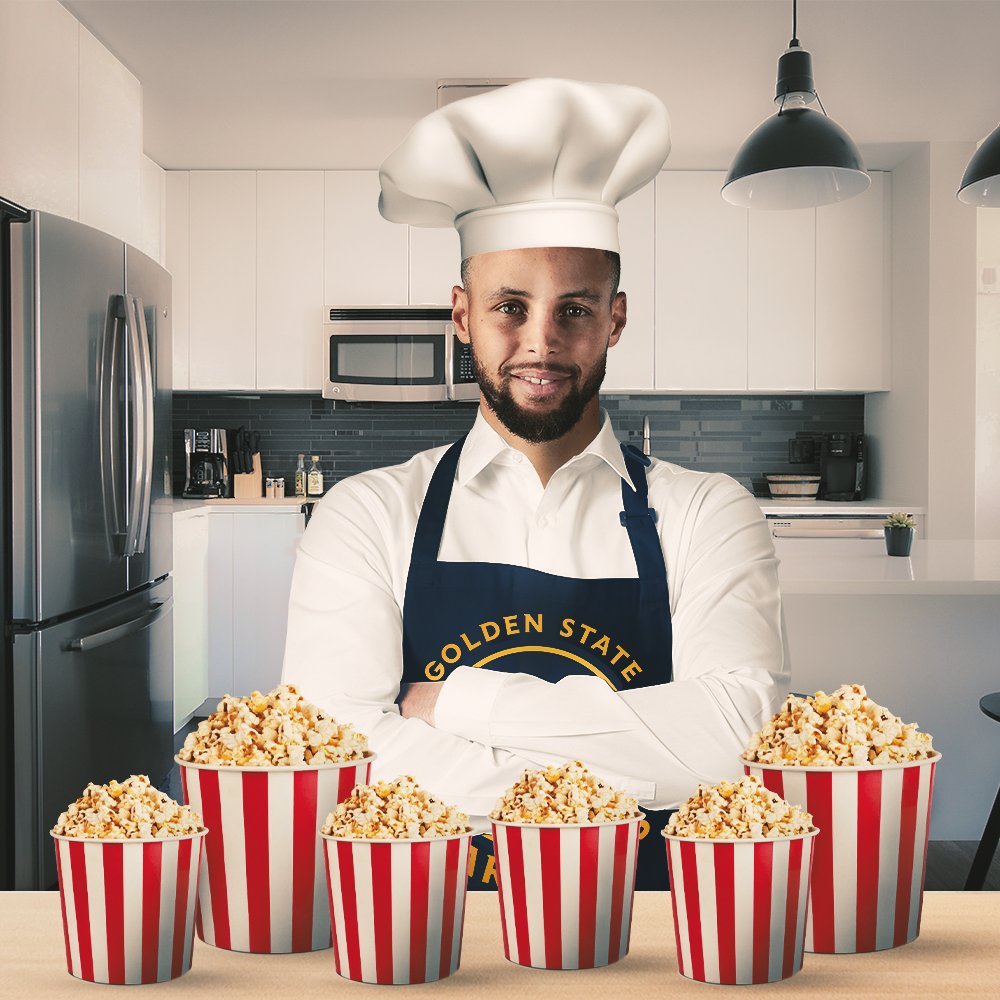 NBAIndia's tweet image. Get you 🍿 ready, Chef's headed to the #NBAPlayoffs!

#WinToGetIn #DubNation | @warriors