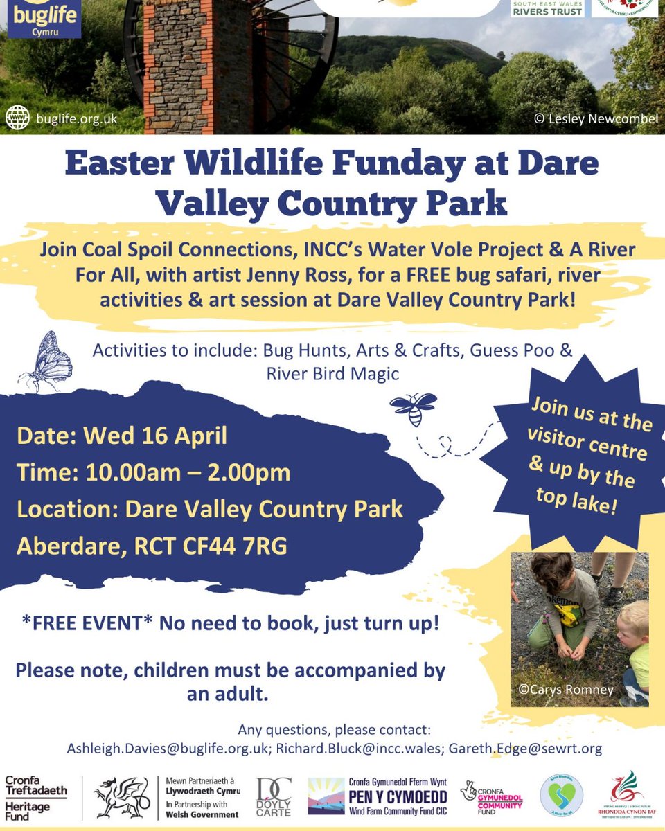 The Easter Wildlife Funday today, Wednesday 16th April, IS going ahead despite the weather forecast! There are indoor activities so please come along!