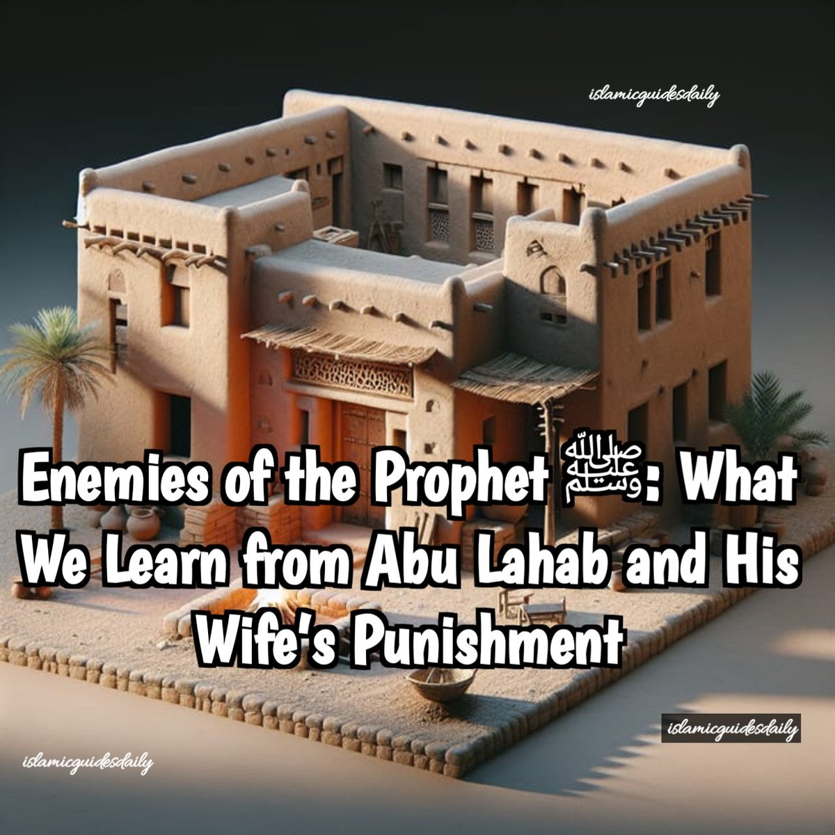 Islamicguides01's tweet photo. Surah Al-Masad reveals the fate of Abu Lahab &amp; his wife — cursed for their hatred of the Prophet ﷺ.
This Qur'anic story is a powerful warning.
Read the full story, tafsir, and lessons here:
https://t.co/cZaUfTNqv5

#SurahMasad #QuranStories #AbuLahab #IslamicBlog #MuslimReflect https://t.co/UKWuqazUD2