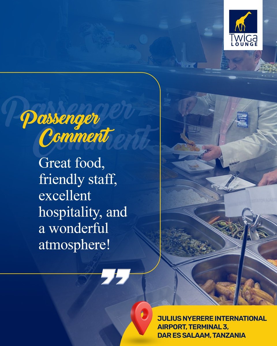 twigalounge's tweet photo. At Twiga Lounge, we are proud to present an experience that will not be forgotten. From delicious food to a friendly ambiance, each detail is designed to make you feel at home. Come and enjoy the best!

#TwigaLounge #FoodieExperience #LoungeVibes #UnforgettableDining #TanzaniaEat https://t.co/R8eFCjc1TC