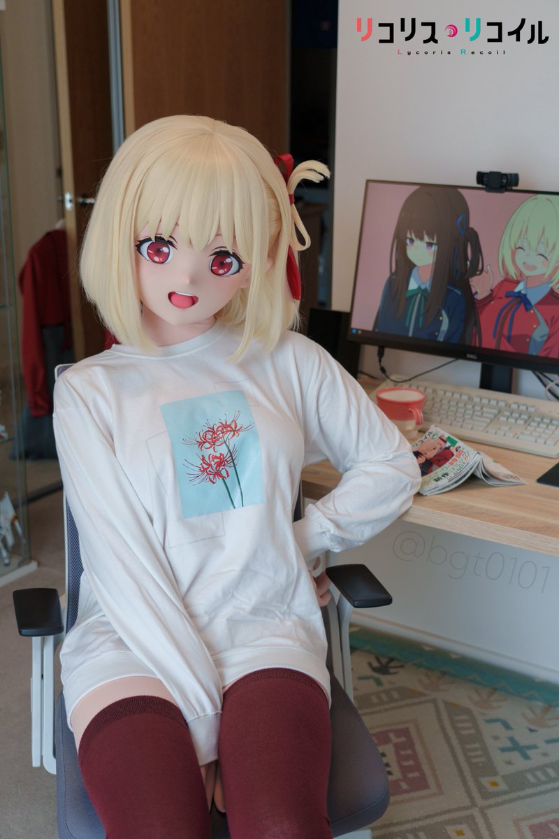 「きょうも天気で私も元気、ありがたい！」😁

#锦木千束 
#リコリコ 
#リコリス・リコイル 
#lycoris_recoil