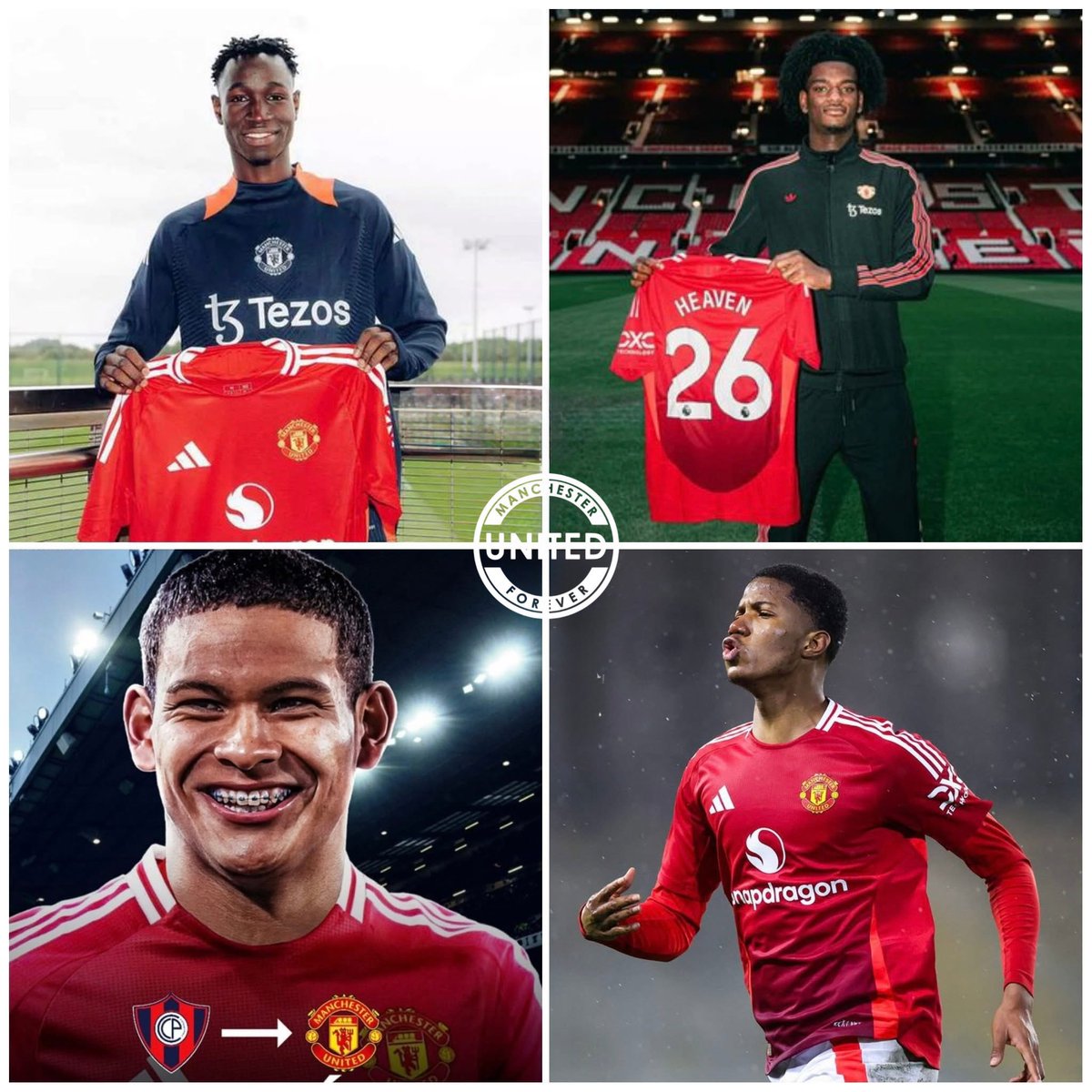 Utd_Forever7's tweet image. 🇲🇱Sekou Kone.
🇵🇾Diego Leon.
🏴Ayden Heaven.
🇩🇰Chido-Obi.
The Jason Wilcox and Christopher Vivell revolution at United🔴✨️ #MUFC
