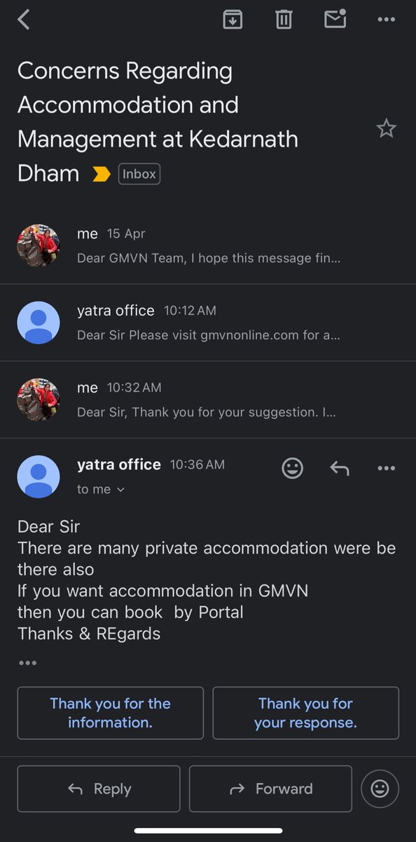 tulikapnd's tweet photo. This is a reply I received from GMVN when I raised my concern about GMVN accommodation booking.
I have contacted on the given number on website and I been asked to book it offline and the person had send me his personal UPI QR Code for payment.
@pushkardhami @UTDBofficial https://t.co/IjR9RY9CTc