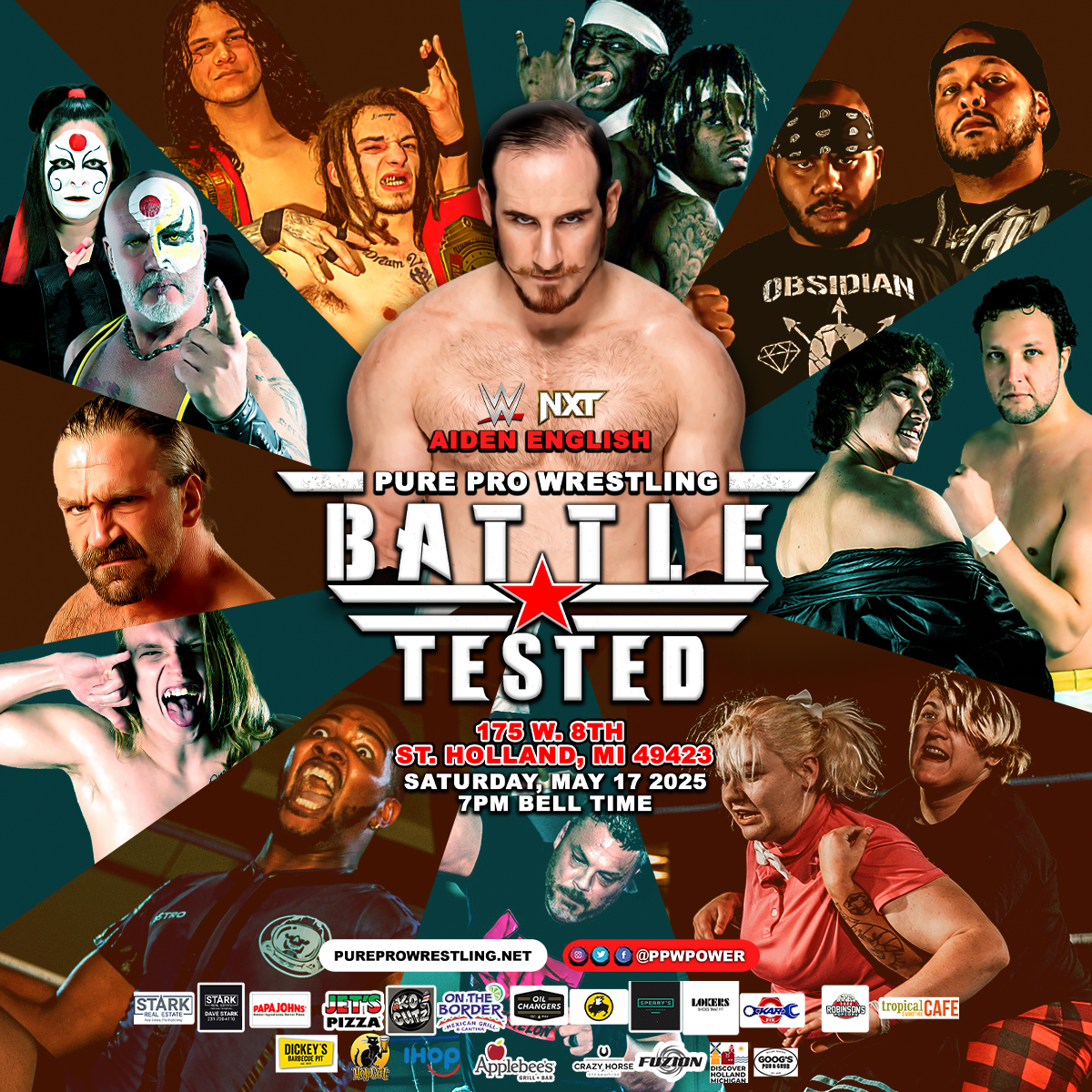 PPWPower's tweet photo. Big shoutout to Stark Real Estate for sponsoring Battle Tested in #Holland, MI on Saturday, May 17th! 💥 We’re proud to have them in our corner. If you're looking to buy or sell in #WestMichigan, give their page a look and a like! 🏡

🎟️ https://t.co/soIMPv5Rso 

#prowrestling https://t.co/OinGATWomg