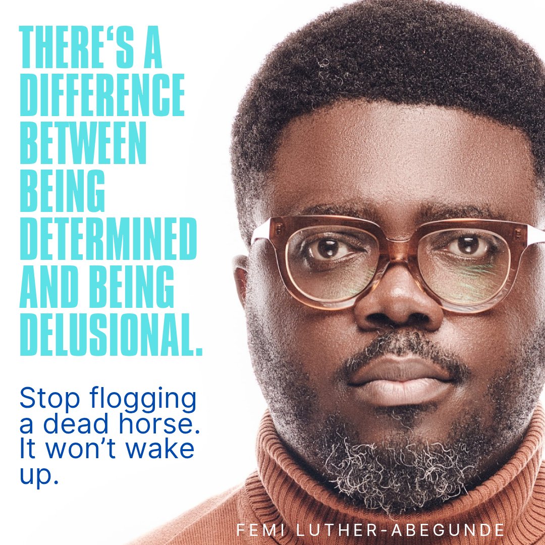 FemmyLuther's tweet photo. DONโT GIVE UPโ can be BAD advice.
Yes, you heard right.
Stop letting a clichรฉ sentence cost you your sanity.
Strategic quitting is not failure. Itโs freedom
Selah ๐ญ ๐ค
Flaming FLA โข๏ธ
#DontGiveUpCanBeBadAdvice #QuitToWin #StrategicExit #LifeByDesign #PeakPerformanceCoach https://t.co/vBFI075ZtJ