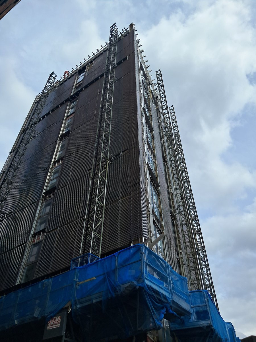 Facade work is underway at the Sytner Tower <a href="/DavidAshleyLtd/">David Ashley Construction</a> #sheffieldissuper p.c. See Word Na