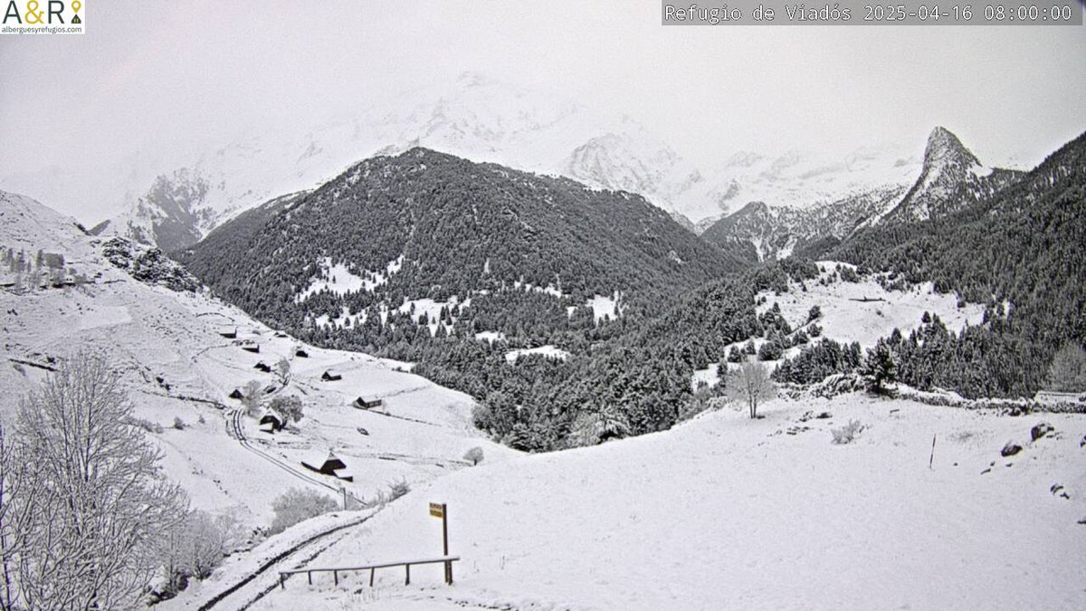 meteobenas's tweet photo. La nieve vuelve a cubrir el Pirineo. https://t.co/Va7BoCYkdw