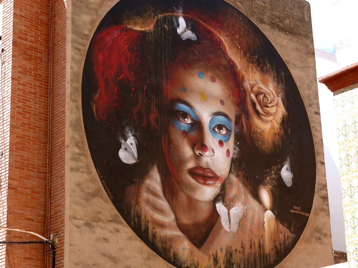 groovyplanetde's tweet photo. Cheste, eine kleine Gemeinde westlich von #Valencia, ist bekannt für Weinanbau u. als Standort eines bedeutenden Parcours für Motorradrennen. #Cheste ist aber auch ein Street-Art-Hotspot, dafür sorgt das jährliche Festival #GRAFFITEA. Ich war gestern vor Ort.
#StreetArt #UrbanArt https://t.co/SbqsPttY7k
