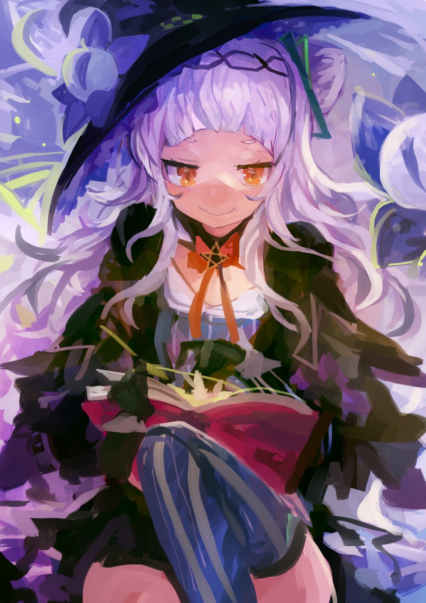 紫咲シオン ,紫咲シオン(通常) 「#シオンの書物 シオンちゃん 」|カーミン@よどみないのイラスト