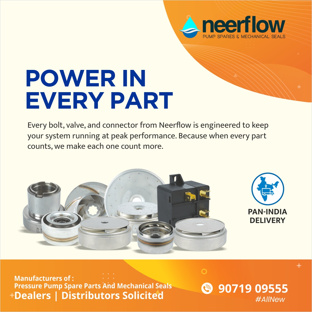 Neer_flow's tweet image. Every bolt, valve, and connector from Neerflow is engineered to keep your system running at peak performance. Because when every part counts, we make each one count more.
Visit us at:
🌐 neerflow.com

#spareparts #spare #submersiblespareparts #pumpspareparts #neerflow