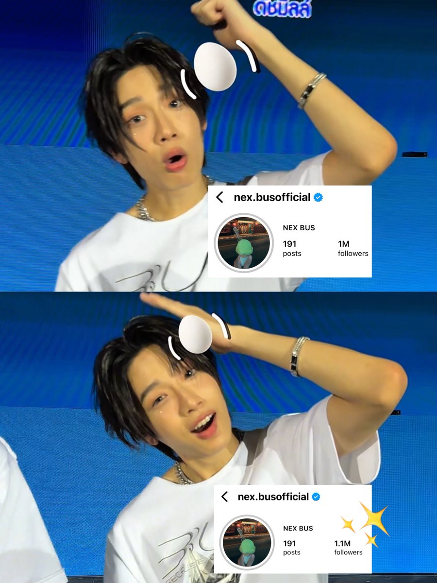 officiallybuu's tweet photo. ไข่ต้มฟองจิ๋วของแม่ 1.1M ล้านฟอลแย้วววว ดีใจด้วยนะคับคนเก่ง ٩(♡ε♡ )۶

NEXBUS IG 1M 100k
#1M100Kคิดถึงネックスちゃん https://t.co/9IcOnRysBA