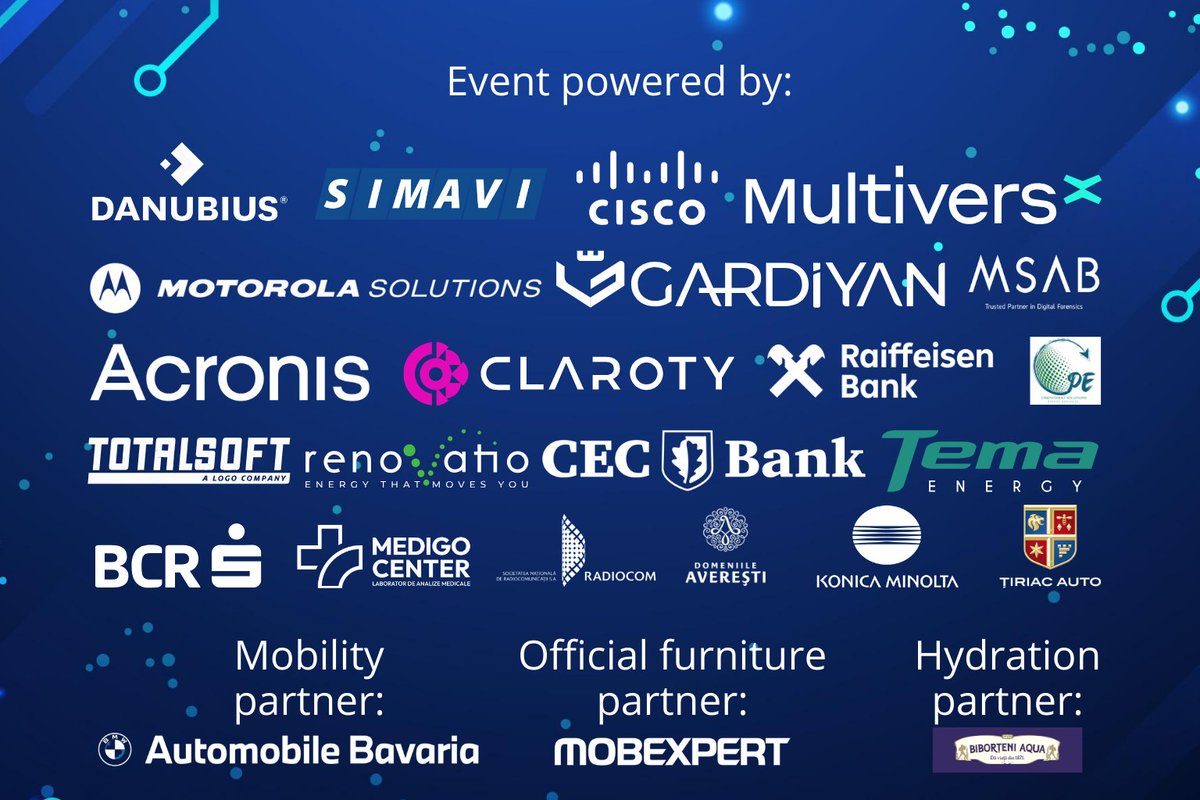 We thank the partners who made this <a href="/DISB_ro/">DISB</a> edition possible!
Each edition of #DISB is the result of authentic collaboration based on trust and shared values. Our partners have been with us to bring technology, innovation and leadership together.